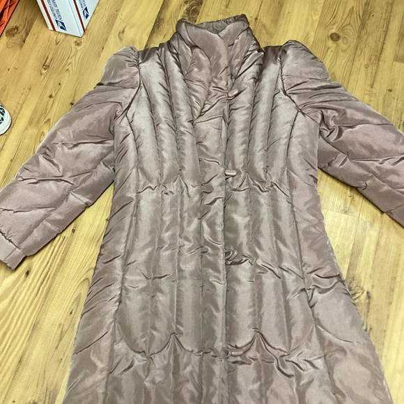 Gorgeous vintage full length down winter coat size M - Picture 1 of 4